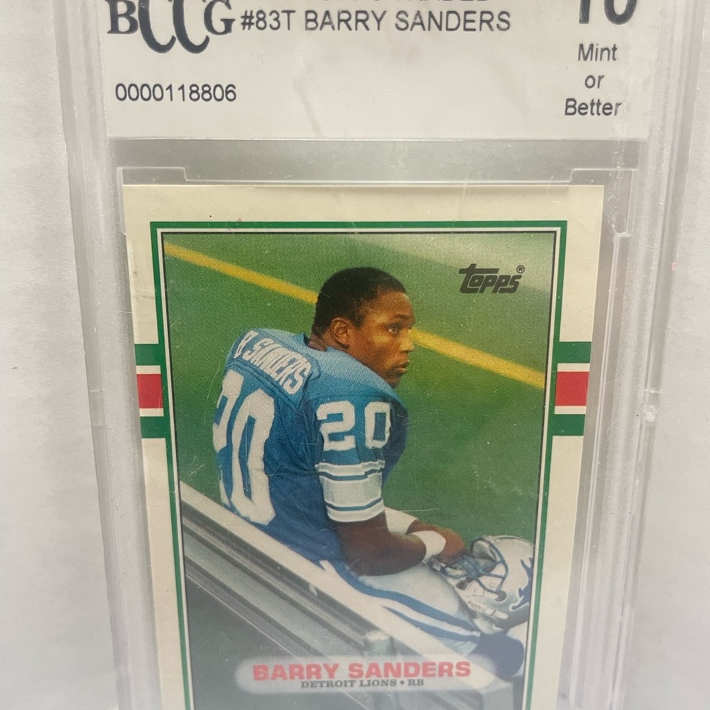 Barry Sanders Football Card $325 or give me a reasonable offer and it’s yours.